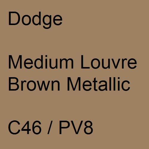 Dodge, Medium Louvre Brown Metallic, C46 / PV8.